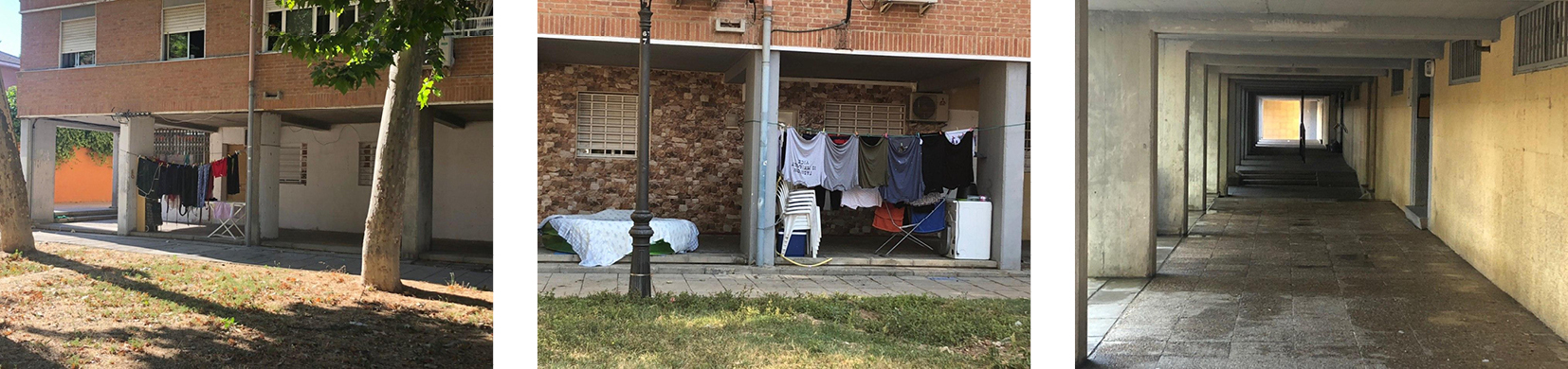 Figs. 1, 2, y 3/ Imágenes del tipo de Manzanas que componen el barrio de Reyes Católicos.