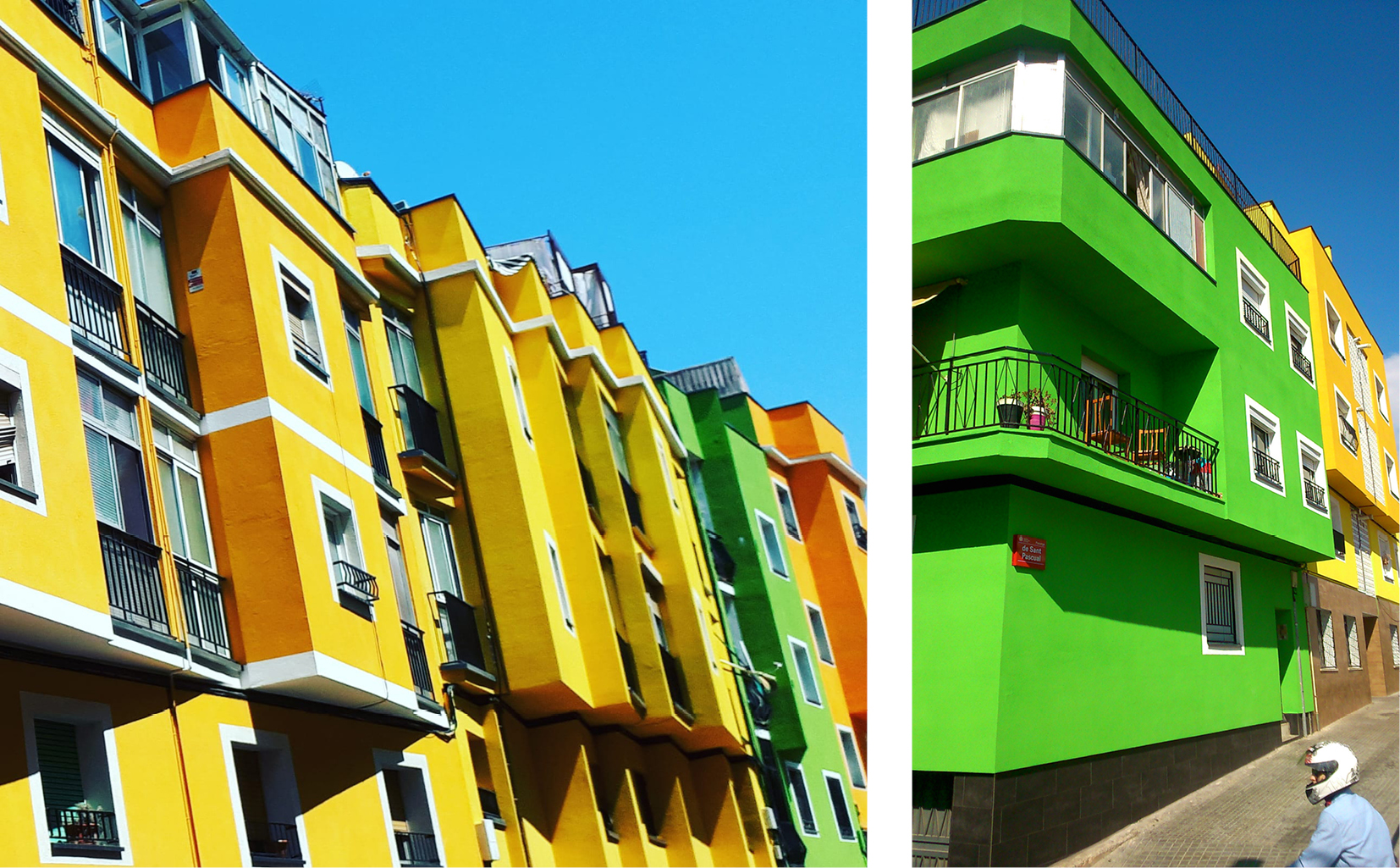 Fig. 7/ Rehabilitación de envolventes e imagen urbana de la intervención en Santa Coloma de Gramenet.