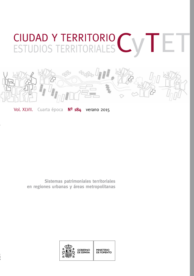 					Ver Vol. XLVII, núm. 184 Monográfico (2015). Sistemas patrimoniales territoriales en regiones urbanas y áreas metropolitanas
				