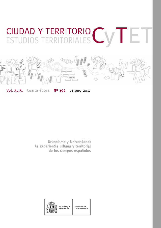 					Ver Vol. XLIX, núm. 192 Monográfico (2017). Urbanismo y Universidad: la experiencia urbana y territorial de los campus españoles
				