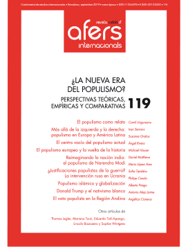 					View Nº. 119. "The New Era of Populism? Theoretical, Empirical and Comparative Perspectives"
				