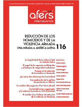 					Ver Núm. 116. Reducción de los homicidios y de la violencia armada: una mirada a América Latina
				